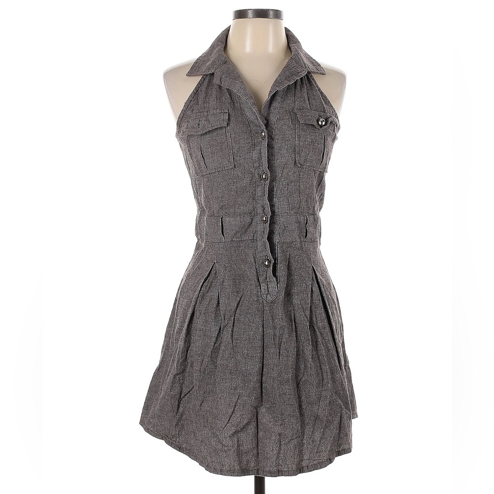 Derek Heart Collared Casual Dress